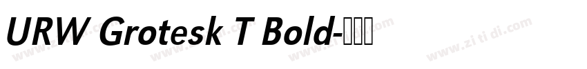 URW Grotesk T Bold字体转换
